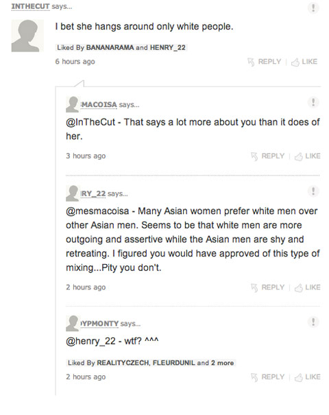 ry_22's comment on all Asian women preferring the company of white dudes